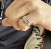 Herz P1 Smart Ring customer photo silver ring